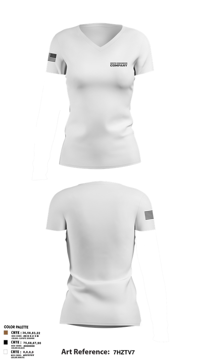 319th IEW Women's Short Sleeve V-neck Shirt - 2