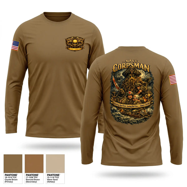 Long Sleeve Performance Shirt, North County 128th HM Ball, Navy, Teamtime, Team time, sublimation, custom sports apparel, team uniforms, spirit wear, spiritwear, sports uniforms, custom shirts, team store, custom team store, fundraiser sports, apparel fundraiser