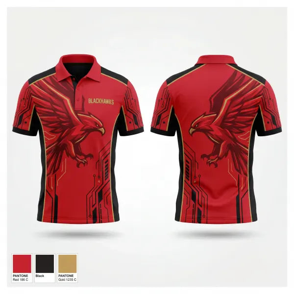 Short Sleeve Performance Polo, Raleigh Blackhawks, Baseball, Teamtime, Team time, sublimation, custom sports apparel, team uniforms, spirit wear, spiritwear, sports uniforms, custom shirts, team store, custom team store, fundraiser sports, apparel fundraiser