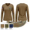 110 SFS Women's Long Sleeve V-neck Shirt - 1