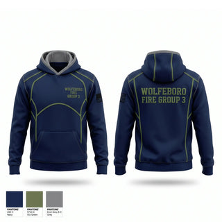 Hoodie, Wolfeboro Fire group 3, Fire Department, Teamtime, Team time, sublimation, custom sports apparel, team uniforms, spirit wear, spiritwear, sports uniforms, custom shirts, team store, custom team store, fundraiser sports, apparel fundraiser