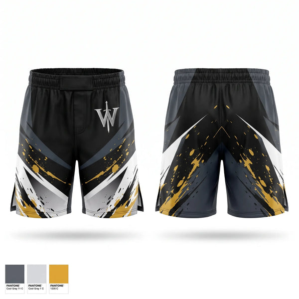 Fight Shorts, Warriors lair, , Teamtime, Team time, sublimation, custom sports apparel, team uniforms, spirit wear, spiritwear, sports uniforms, custom shirts, team store, custom team store, fundraiser sports, apparel fundraiser