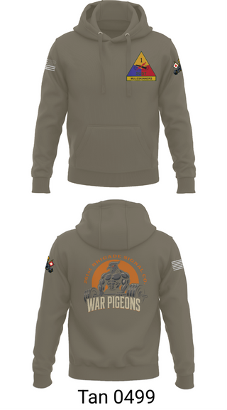 Hoodie, 261st War Pigeons, Army, Teamtime, Team time, sublimation, custom sports apparel, team uniforms, spirit wear, spiritwear, sports uniforms, custom shirts, team store, custom team store, fundraiser sports, apparel fundraiser