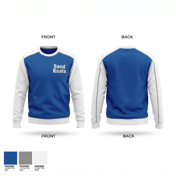 Crew Neck Sweatshirt, Sand Knats, Baseball, Teamtime, Team time, sublimation, custom sports apparel, team uniforms, spirit wear, spiritwear, sports uniforms, custom shirts, team store, custom team store, fundraiser sports, apparel fundraiser