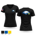 RUSKIN HIGHSCHOOL MCJROTC 6135223 Women's Short Sleeve V-neck Shirt - 1