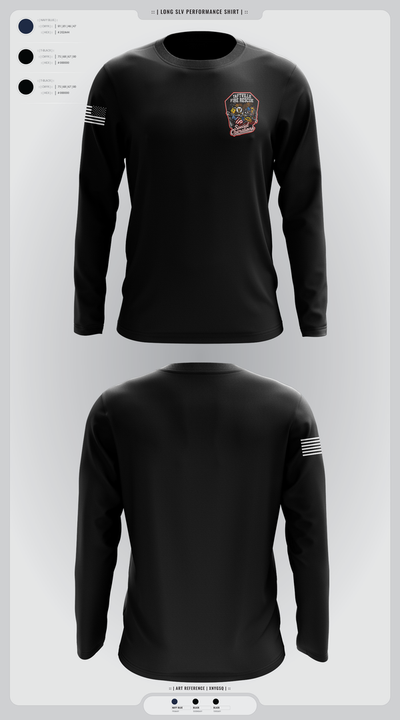 Holly Springs Police Department 98062280 Long Sleeve Performance Shirt 2