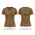 Charlie Mechanics Fox FSC 1-319th AFar Women's Short Sleeve V-neck Shirt - 1