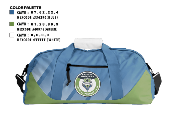 Duffle Bag, Basin Sounders, Men's Soccer, Teamtime, Team time, sublimation, custom sports apparel, team uniforms, spirit wear, spiritwear, sports uniforms, custom shirts, team store, custom team store, fundraiser sports, apparel fundraiser