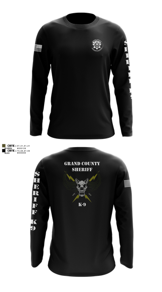 Long Sleeve Performance Shirt, GCSO K9, Police, Teamtime, Team time, sublimation, custom sports apparel, team uniforms, spirit wear, spiritwear, sports uniforms, custom shirts, team store, custom team store, fundraiser sports, apparel fundraiser
