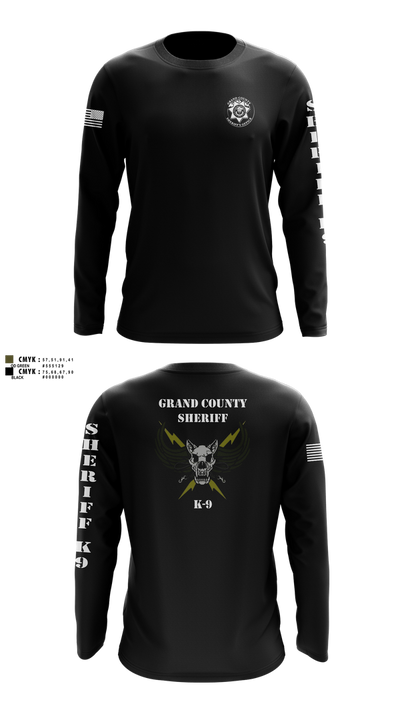 GCSO K9 Long Sleeve Performance Shirt 100