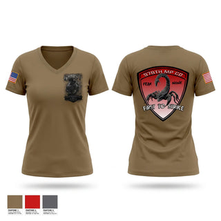 Womens Short Sleeve Vneck Shirt, 2nd Platoon 978th MP Co, Army, Teamtime, Team time, sublimation, custom sports apparel, team uniforms, spirit wear, spiritwear, sports uniforms, custom shirts, team store, custom team store, fundraiser sports, apparel fundraiser
