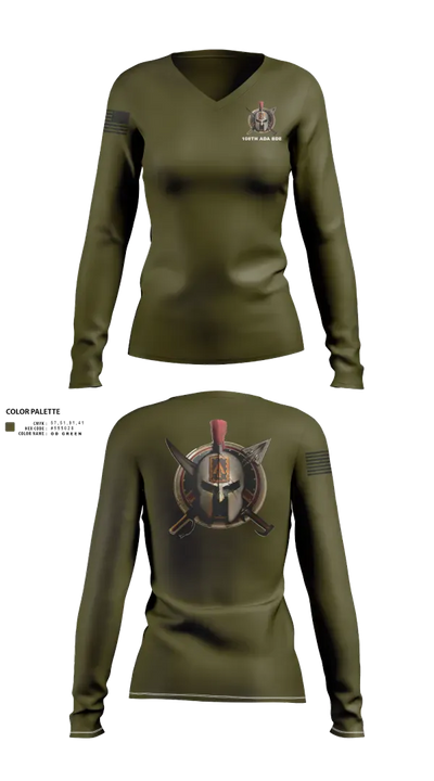 108th Air Defense Artillery Brigade 44392598 Women's Long Sleeve V-neck Shirt - 42