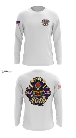 Long Sleeve Performance Shirt, Benton Fire, Fire Department, Teamtime, Team time, sublimation, custom sports apparel, team uniforms, spirit wear, spiritwear, sports uniforms, custom shirts, team store, custom team store, fundraiser sports, apparel fundraiser