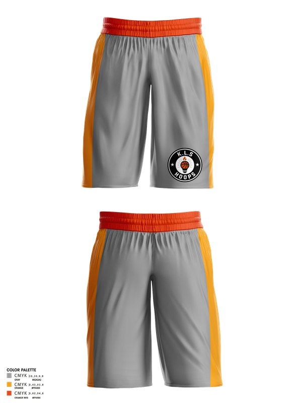 Mens Basketball Shorts, KLS Hoops, Men's Basketball, Teamtime, Team time, sublimation, custom sports apparel, team uniforms, spirit wear, spiritwear, sports uniforms, custom shirts, team store, custom team store, fundraiser sports, apparel fundraiser