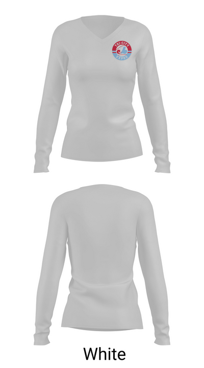 Tri-City Expos 35265208 Women's Long Sleeve V-neck Shirt - 16