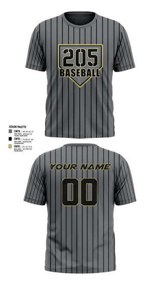 Short Sleeve Performance Shirt, The 205 Baseball, Baseball, Teamtime, Team time, sublimation, custom sports apparel, team uniforms, spirit wear, spiritwear, sports uniforms, custom shirts, team store, custom team store, fundraiser sports, apparel fundraiser