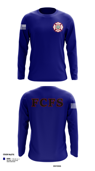 Fairfield County Fire Service 95108928 Long Sleeve Performance Shirt 101
