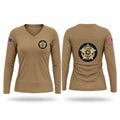 Winston County Constable Women's Long Sleeve V-neck Shirt - 1