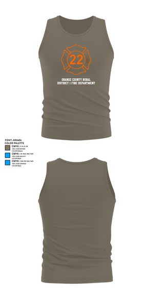 Tank Top, Orange County Rural District 1 Fire Department, , Teamtime, Team time, sublimation, custom sports apparel, team uniforms, spirit wear, spiritwear, sports uniforms, custom shirts, team store, custom team store, fundraiser sports, apparel fundraiser