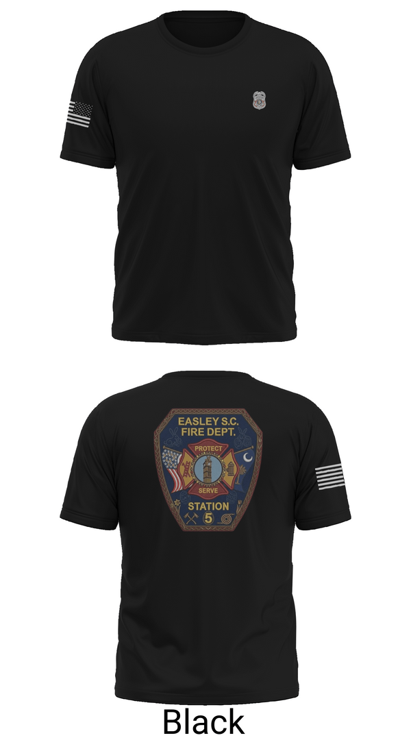 Old School Cotton Feel Shirt, Easley Fire Department, Fire Department, Teamtime, Team time, sublimation, custom sports apparel, team uniforms, spirit wear, spiritwear, sports uniforms, custom shirts, team store, custom team store, fundraiser sports, apparel fundraiser