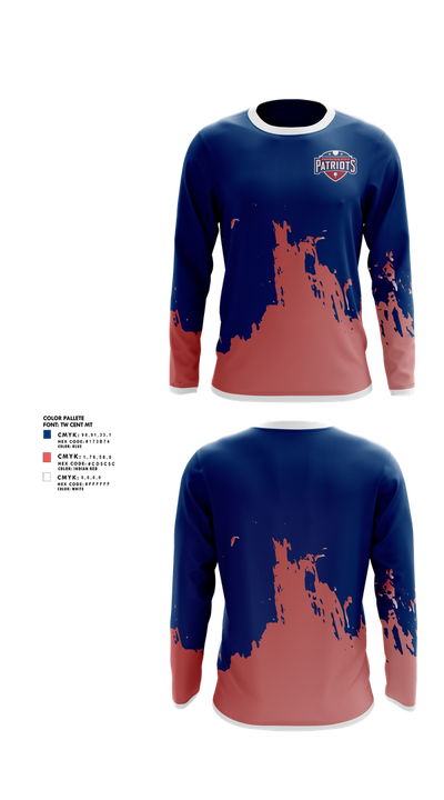 BP Patriots Golf 36191899 Long Sleeve Performance Shirt 1