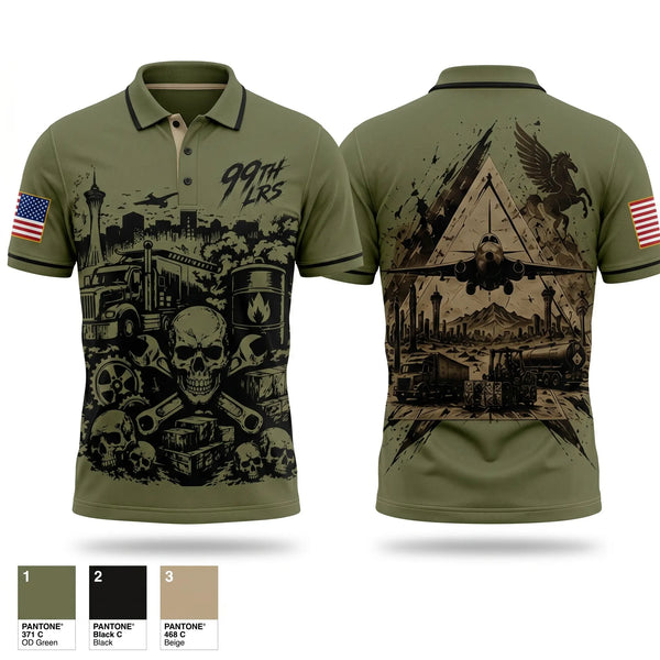 Short Sleeve Performance Polo, 99th LRS, Air Force, Teamtime, Team time, sublimation, custom sports apparel, team uniforms, spirit wear, spiritwear, sports uniforms, custom shirts, team store, custom team store, fundraiser sports, apparel fundraiser
