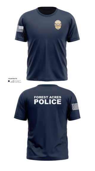 Short Sleeve Performance Shirt, FOREST ACRES POLICE DEPARTMENT, Police, Teamtime, Team time, sublimation, custom sports apparel, team uniforms, spirit wear, spiritwear, sports uniforms, custom shirts, team store, custom team store, fundraiser sports, apparel fundraiser