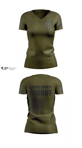 Womens Short Sleeve Vneck Shirt, Laurel county sheriffs, Police, Teamtime, Team time, sublimation, custom sports apparel, team uniforms, spirit wear, spiritwear, sports uniforms, custom shirts, team store, custom team store, fundraiser sports, apparel fundraiser