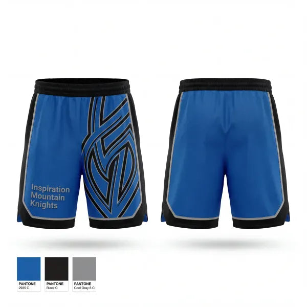 Athletic Shorts With Pockets, Inspiration Mountain Knights, Baseball, Teamtime, Team time, sublimation, custom sports apparel, team uniforms, spirit wear, spiritwear, sports uniforms, custom shirts, team store, custom team store, fundraiser sports, apparel fundraiser