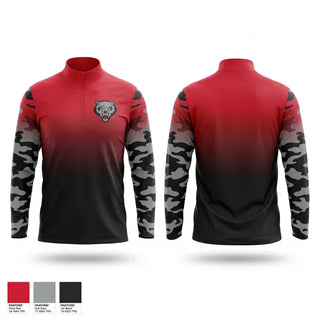 Quarter Zip Jacket, WOLFPACK, Baseball, Teamtime, Team time, sublimation, custom sports apparel, team uniforms, spirit wear, spiritwear, sports uniforms, custom shirts, team store, custom team store, fundraiser sports, apparel fundraiser