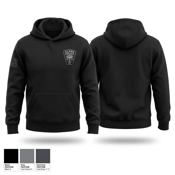 Hoodie, Clark DB, Police, Teamtime, Team time, sublimation, custom sports apparel, team uniforms, spirit wear, spiritwear, sports uniforms, custom shirts, team store, custom team store, fundraiser sports, apparel fundraiser