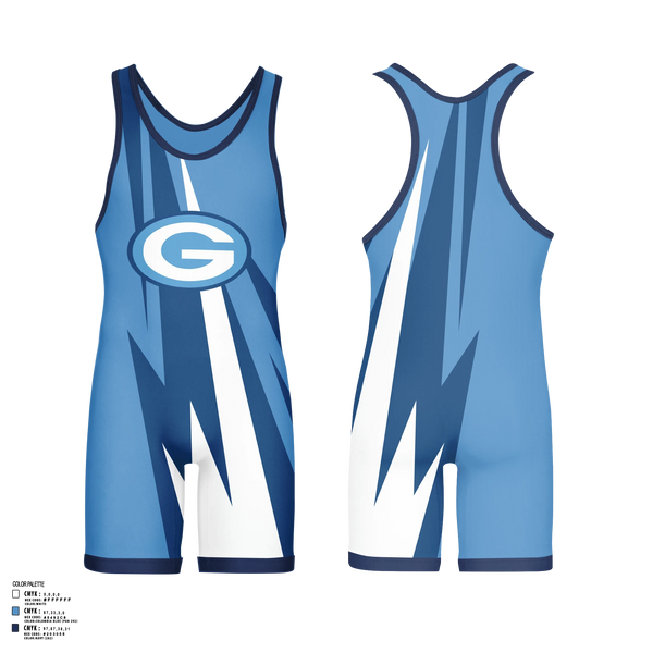 Wrestling Singlet, Garber Dukes, Wrestling, Teamtime, Team time, sublimation, custom sports apparel, team uniforms, spirit wear, spiritwear, sports uniforms, custom shirts, team store, custom team store, fundraiser sports, apparel fundraiser
