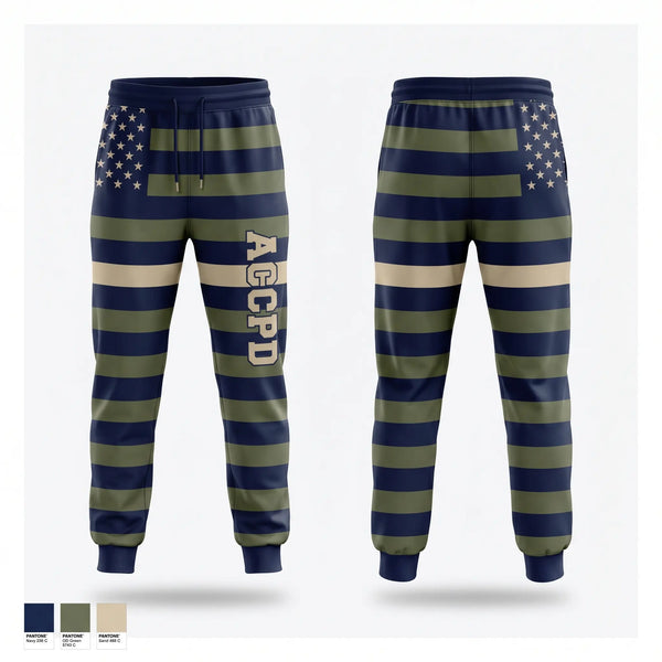 Sweatpants, ACCPD, Police, Teamtime, Team time, sublimation, custom sports apparel, team uniforms, spirit wear, spiritwear, sports uniforms, custom shirts, team store, custom team store, fundraiser sports, apparel fundraiser