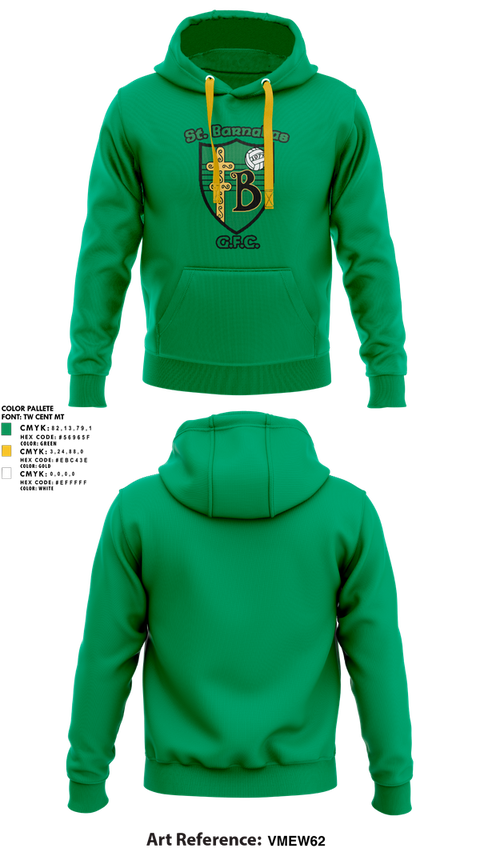 Hoodie, St. Barnabas GFC Football, , Teamtime, Team time, sublimation, custom sports apparel, team uniforms, spirit wear, spiritwear, sports uniforms, custom shirts, team store, custom team store, fundraiser sports, apparel fundraiser