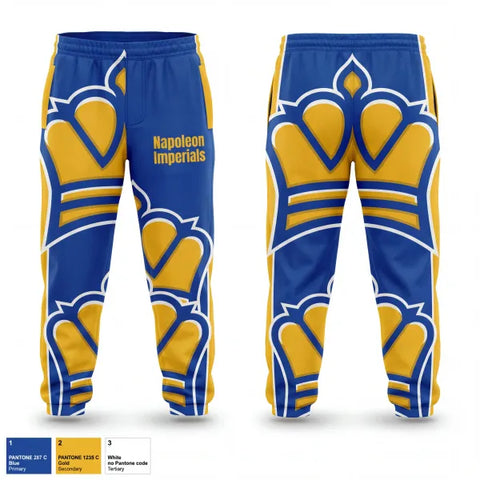 Sweatpants, Napoleon Imperials, Wrestling, Teamtime, Team time, sublimation, custom sports apparel, team uniforms, spirit wear, spiritwear, sports uniforms, custom shirts, team store, custom team store, fundraiser sports, apparel fundraiser