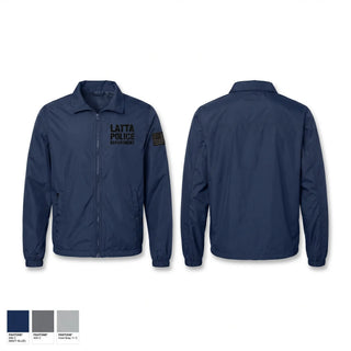 Windbreaker, LATTA POLICE DEPARTMENT, Police, Teamtime, Team time, sublimation, custom sports apparel, team uniforms, spirit wear, spiritwear, sports uniforms, custom shirts, team store, custom team store, fundraiser sports, apparel fundraiser