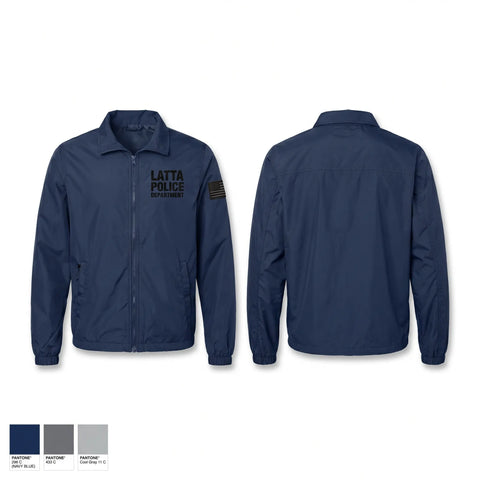 Windbreaker, LATTA POLICE DEPARTMENT, Police, Teamtime, Team time, sublimation, custom sports apparel, team uniforms, spirit wear, spiritwear, sports uniforms, custom shirts, team store, custom team store, fundraiser sports, apparel fundraiser