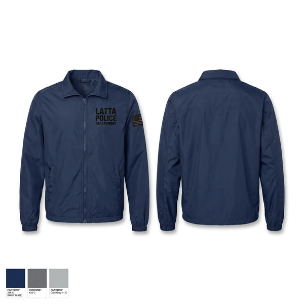 Windbreaker, LATTA POLICE DEPARTMENT, Police, Teamtime, Team time, sublimation, custom sports apparel, team uniforms, spirit wear, spiritwear, sports uniforms, custom shirts, team store, custom team store, fundraiser sports, apparel fundraiser