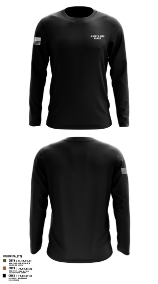 Long Sleeve Performance Shirt, A BTRY 1-163D FA Reg, , Teamtime, Team time, sublimation, custom sports apparel, team uniforms, spirit wear, spiritwear, sports uniforms, custom shirts, team store, custom team store, fundraiser sports, apparel fundraiser