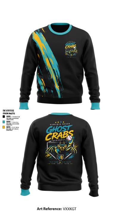 Ghost Crabs Crew Neck Sweatshirt - 6