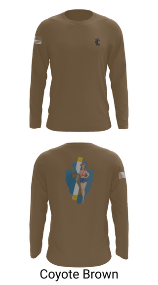 Long Sleeve Performance Shirt, B Co 1/114th Maintenance, Army, Teamtime, Team time, sublimation, custom sports apparel, team uniforms, spirit wear, spiritwear, sports uniforms, custom shirts, team store, custom team store, fundraiser sports, apparel fundraiser