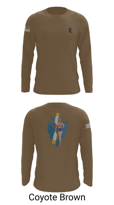 B Co 1/114th Maintenance 9686057 Long Sleeve Performance Shirt 6