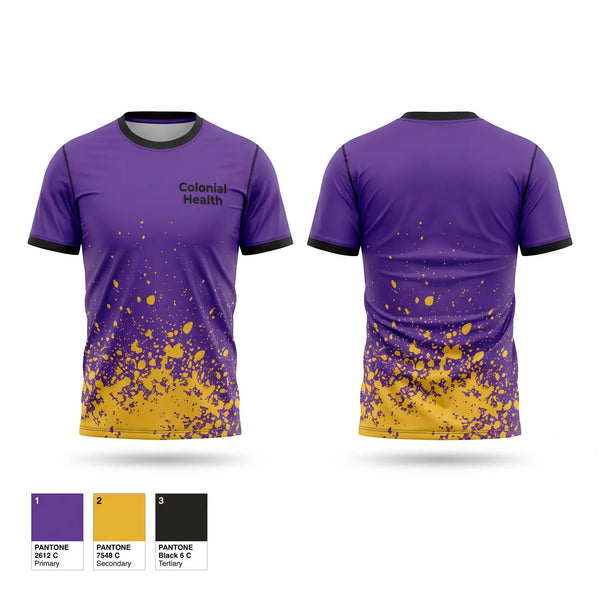 Short Sleeve Performance Shirt, Colonial Health, , Teamtime, Team time, sublimation, custom sports apparel, team uniforms, spirit wear, spiritwear, sports uniforms, custom shirts, team store, custom team store, fundraiser sports, apparel fundraiser