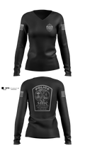 Spartanburg Methodist College Police Women's Long Sleeve V-neck Shirt - 3