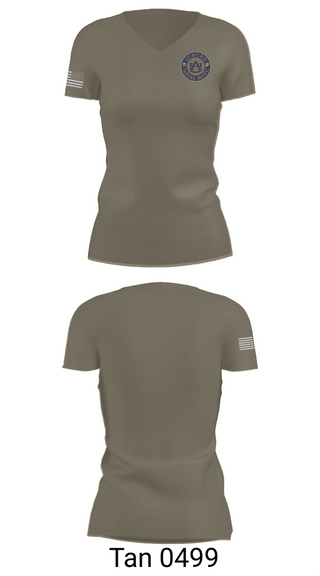 Womens Short Sleeve Vneck Shirt, Auburn NROTC, Navy, Teamtime, Team time, sublimation, custom sports apparel, team uniforms, spirit wear, spiritwear, sports uniforms, custom shirts, team store, custom team store, fundraiser sports, apparel fundraiser