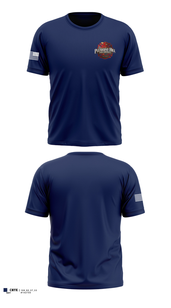 Short Sleeve Performance Shirt, Pleasant Hill Fire District, Fire Department, Teamtime, Team time, sublimation, custom sports apparel, team uniforms, spirit wear, spiritwear, sports uniforms, custom shirts, team store, custom team store, fundraiser sports, apparel fundraiser