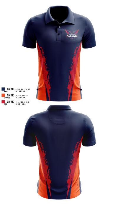 Heartland Flyers 65823739 Short Sleeve Performance Shirt - 3