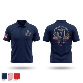 Short Sleeve Performance Polo, Base NCR Clinic, Coast Guard, Teamtime, Team time, sublimation, custom sports apparel, team uniforms, spirit wear, spiritwear, sports uniforms, custom shirts, team store, custom team store, fundraiser sports, apparel fundraiser