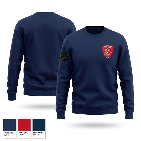 Crew Neck Sweatshirt, Whitesville Fire Department, Fire Department, Teamtime, Team time, sublimation, custom sports apparel, team uniforms, spirit wear, spiritwear, sports uniforms, custom shirts, team store, custom team store, fundraiser sports, apparel fundraiser