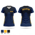 Decator Women's Short Sleeve V-neck Shirt - 1